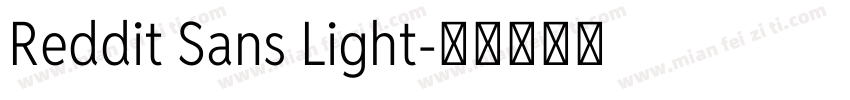 Reddit Sans Light字体转换
